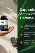 NatureBell NAC N-Acetyl Cysteine Liver Antioxidant 1200mg with Quercetin - 240 Caps