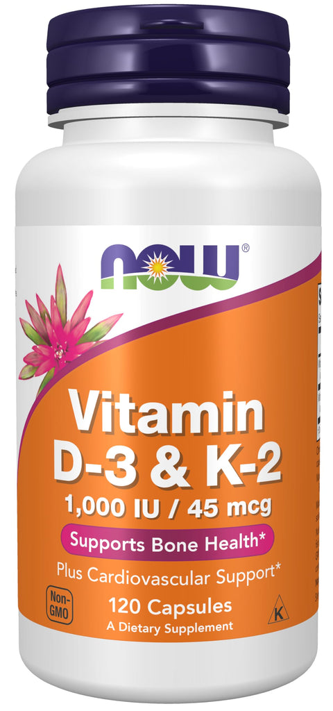 NOW Foods D3 K2 Vitamin 120 caps