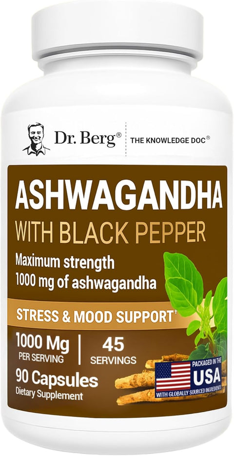 Dr. Berg Ashwagandha Capsules 1000mg 90 Caps