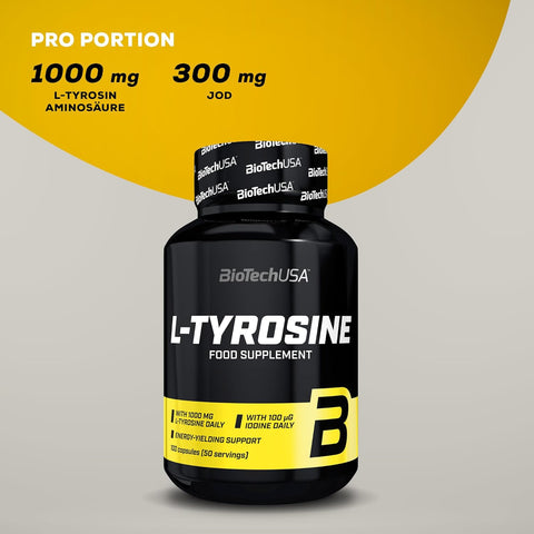 BiotechUSA L-Tyrosine L-Tirozin + İyot 500 mg 100 caps