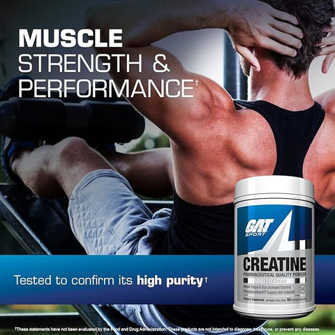 Gat CREATİNE MONOHYDRATE 300 Gram -USA ABD / 60 SERVİS