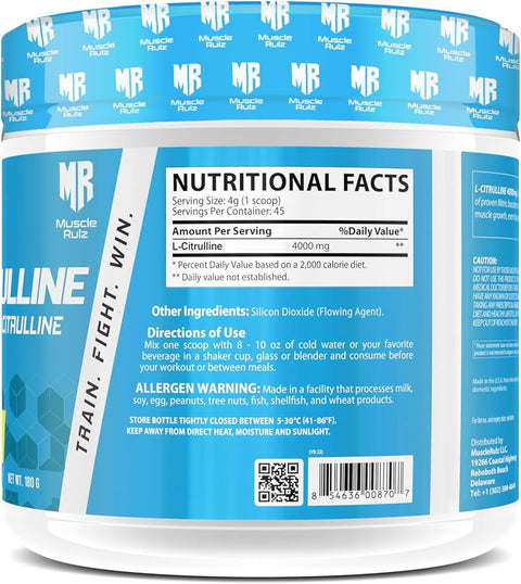Muscle Rulz %100 Citrulline 4000 mg 45 Servis (ABD MENŞEİ)