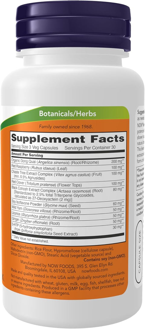 NOW Foods Menopause (Menapoz) Support Blend 90 Veg Caps
