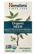 Himalaya Organic Neem Detox & Immune Reduces Mild Acne & Skin Blemishes 60 Caplets