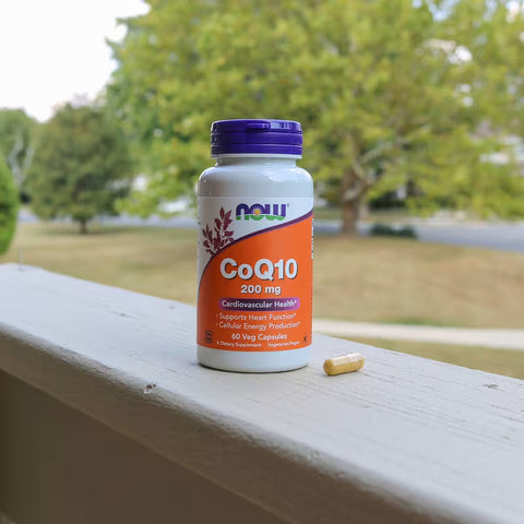 NOW Foods CoQ10 Coenzyme Q10 Ubiquinone 200 mg 60 Veg Caps