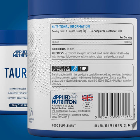 Applied Nutrition Taurine 200 Gram - 200 servis