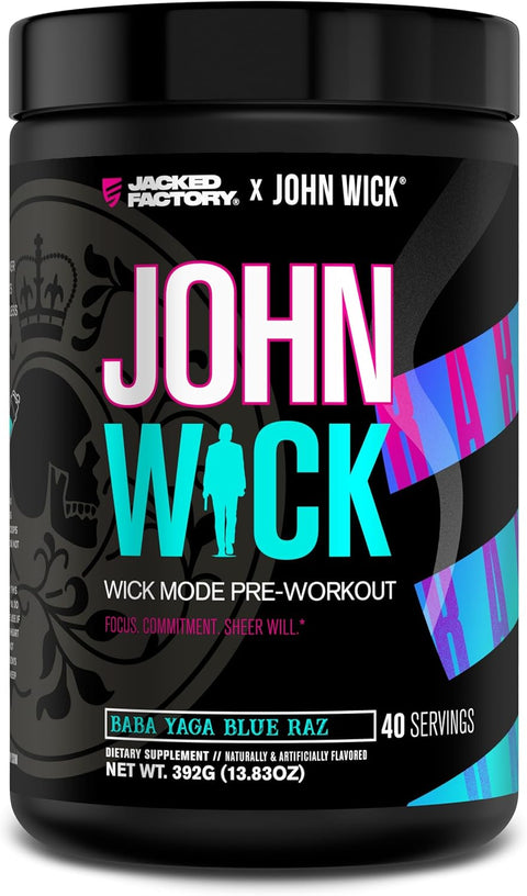Jacked Factory X John Wick - Wick Mode PreWorkout 40 Servings