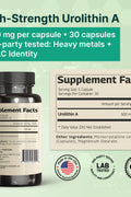 VINATURA Urolithin A 500mg Urolithin A+ Antioxidants Anti-Aging & Mitochondrial Support 30 Caps