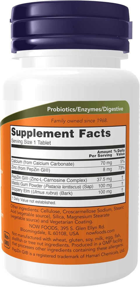NOW Foods Ulcetrol Digestive Health With PepZin & Mastic Gum  60 Tablet