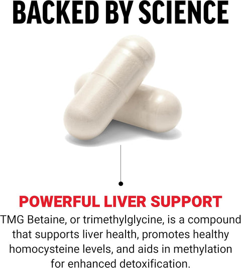 Force Factor TMG Trimethylglycine Betaine Liver Health 180 Caps