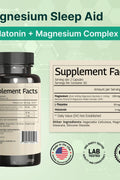 VINATURA Sleep Aid Magnesium Glycinate Complex with Melatonin with L-Theanine - 120 Caps