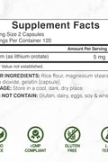 Deal Supplement Lithium Orotate asily Absorbed Mineral 5mg, 240 Caps - Lityum takviyesi
