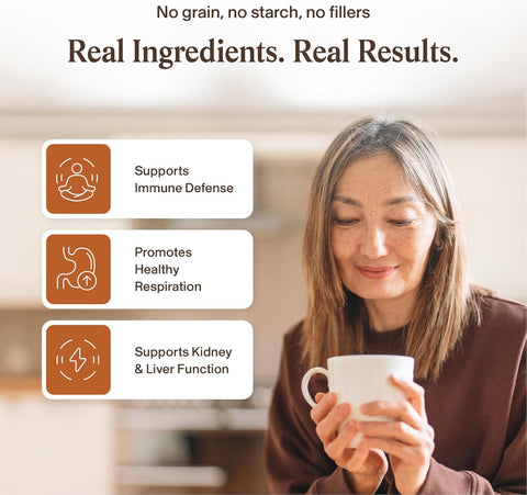 Real Mushrooms Organic Cordyceps Mushroom Powder 120 Caps