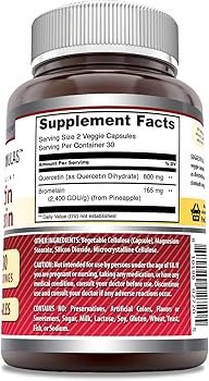 Amazing Nutrition, Quercetin Bromelain, 60 Veggie Caps