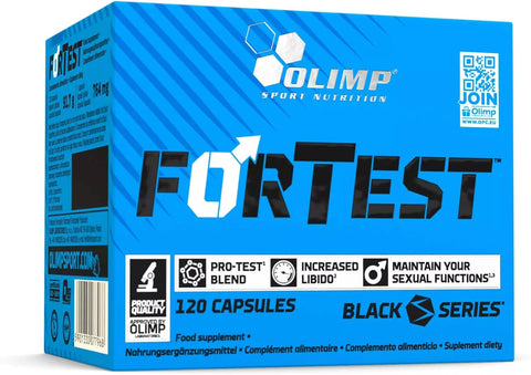 OLIMP ForTest Pro Maca Safforn Fenugreek Shilajit Test Booster 120 Caps
