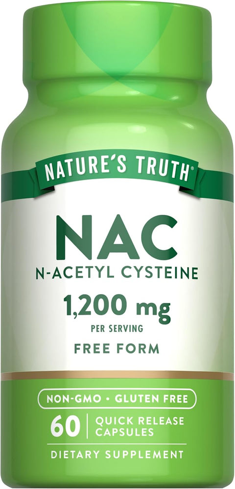 Nature's Truth NAC Acetyl Cysteine 1200mg 60 Caps