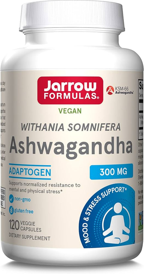 Jarrow Formulas, Ashwagandha, 300 mg, 120 Veggie Capsules