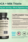 VINATURA TUDCA Milk Thistle 1250mg Bile Salts Liver Support, Gallbladder 90 Caps