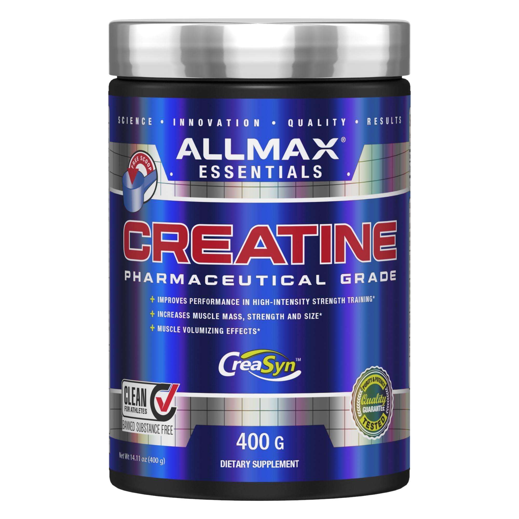 Allmax Creatine Monohydrate 400g - 80 SERVİS – Supplementhane