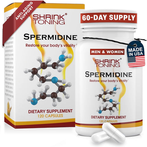 Shrink Spermidine Anti-Aging Zinc & Thiamin 120 Vegan Caps