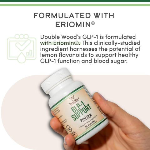 Double wood GLP-1 Clinically Studied Eriomin Appetite + Metabolic 60 Caps
