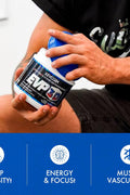 Evogen EVP 3D PreWorkout Beta Alanine Arginine Nitrate Creatine Tyrosine Dmae Lions mane Energy Pump Focus 40 Servings