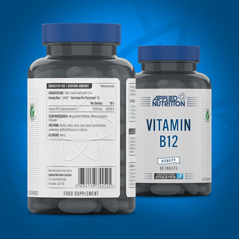 Applied Nutrition Vitamin B12 Immune System Support & Reduction of Tiredness and Fatigue 90 Tablets
