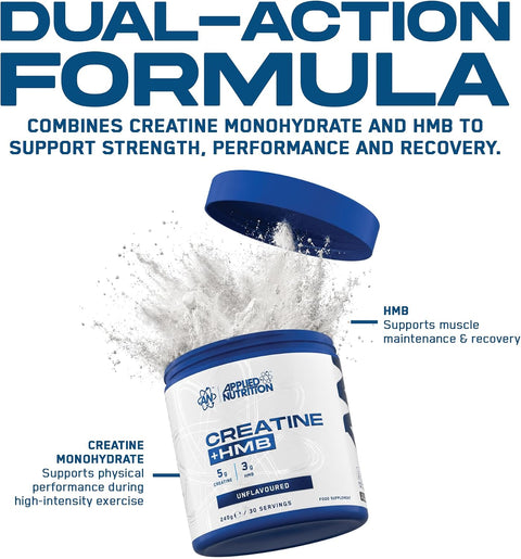 Applied Nutrition Creatine + HMB & Creatine Monohydrate 240g – 30 Servings
