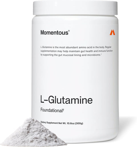 Momentous L-Glutamine Powder - Gut Health & Muscle Recovery 60 Servings ABD MENŞEİ