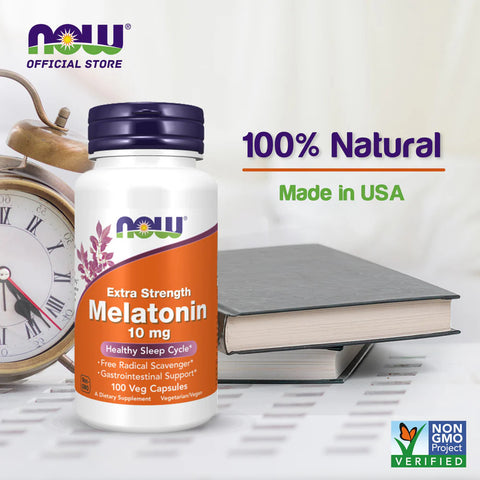 Now Foods, Extra Melatonin, 10 mg, 100 Veg Caps
