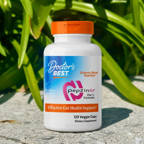 Doctor's Best PepZin GI® Zinc-L-Carnosine Digestive Complex 120 Veggie Caps