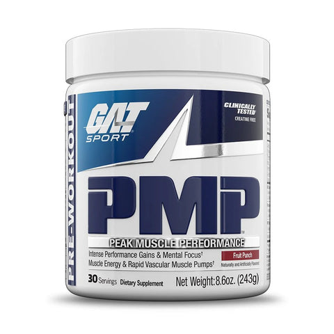 GAT PMP without STM Peak Muscle Performance Agmatine sulfate Nox Pump Preworkout