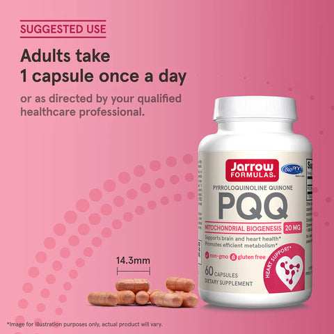 Jarrow Formulas PQQ Brain & Cognitive 20 mg 60 Caps