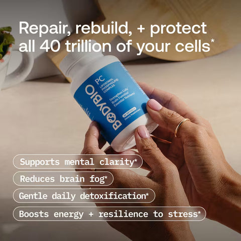 BodyBio PC Liposomal Phospholipid Phosphatidylcholine Complex Brain & Cognitive 60 Softgels
