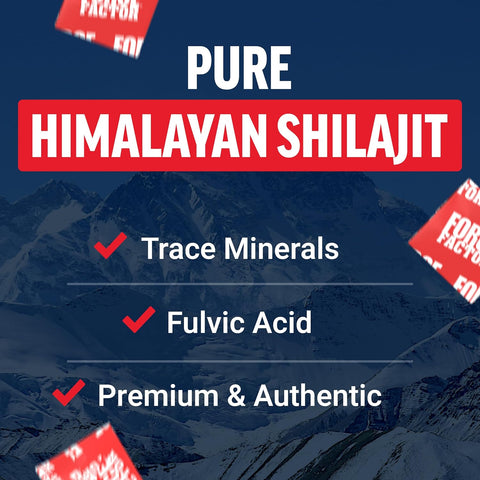 Force Factor Supreme Shilajit, Premium Himalayan Shilajit Trace Mineral Immune Health 60 Chews