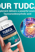 Dr. Berg TUDCA Tauroursodeoxycholic Acid Liver Health Bile Flow Gallbladder Digestive Health 30 Caps