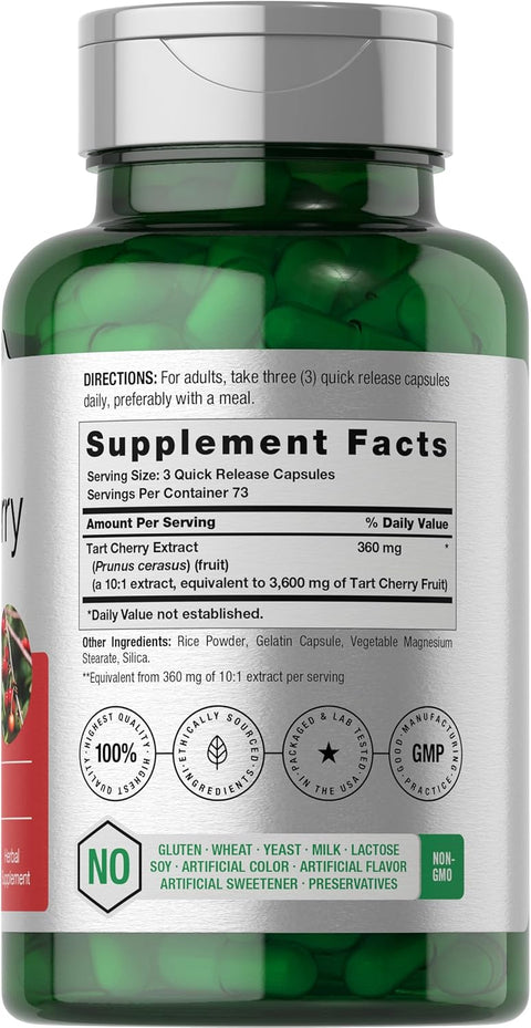 Horbäach Tart Cherry Extract 3600mg 220 Caps