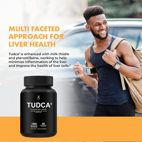 HUMANX Store TUDCA+ 1000mg Bile Salts Liver Support Gallbladder Cleanse Tauroursodeoxycholic 60 Caps