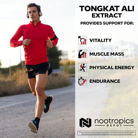 Nootropics Depot Tongkat Ali Extract longifolia 100mg 60 Caps