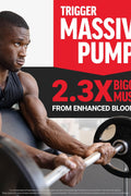 FORCE FACTOR Nitric Oxide Booster Fast-Acting L-Arginine Citrulline Maximize Muscle Pumps 120 Caps