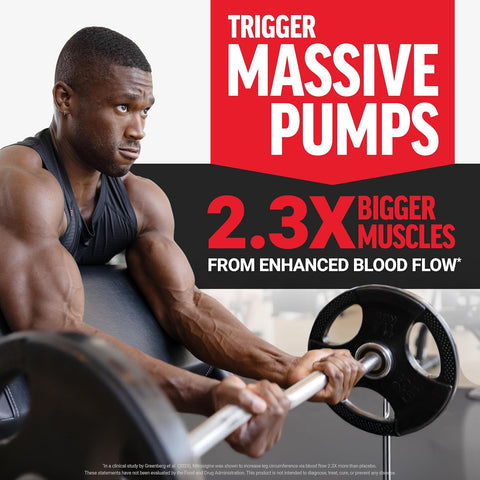 FORCE FACTOR Nitric Oxide Booster Fast-Acting L-Arginine Citrulline Maximize Muscle Pumps 120 Caps