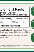 Double Wood D Mannose 500mg - 99.9% Purity Tested for Urinary Tract 90 Caps