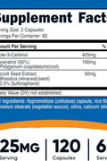 Nutricost Indole-3-Carbinol Liver 425mg 120 Caps