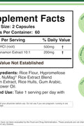 DOUBLE WOOD Berberine HCl with Ceylon Cinnamon AMPK Activator Blood sugar 120 Caps