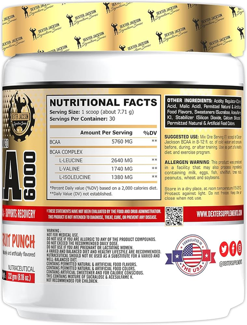 Dexter Jackson BCAA 6000 232 Gram - 30 Servis