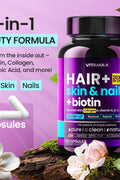 Vitamax Biotin Collagen Keratin Booster with Hyaluronic Acid Msm İnositol Astaxanthin 60 Caps