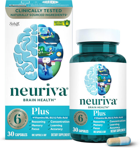 Neuriva Plus Brain Memory Focus Nootropics Cognitive Phosphatidylserine 30 Caps