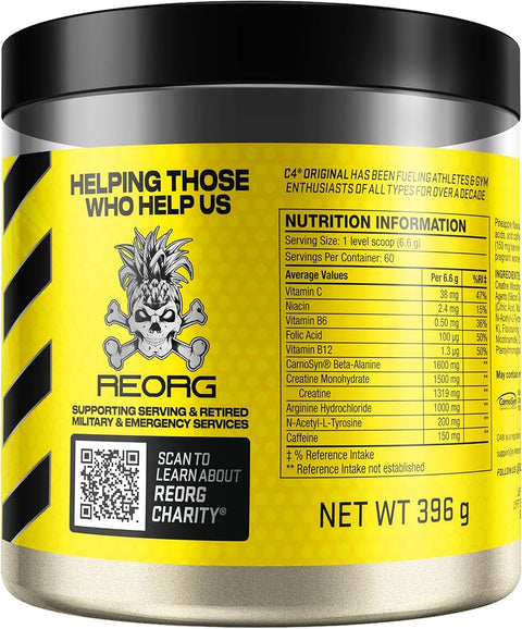 C4 Cellucor Original Preworkout 396g REORG - 60 servings - ABD VERSİYON