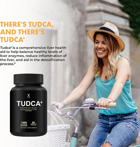 HUMANX Store TUDCA+ 1000mg Bile Salts Liver Support Gallbladder Cleanse Tauroursodeoxycholic 60 Caps