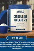 Applied Nutrition Citrulline Malate 2:1 3000mg Nitric Oxide Muscle Recovery 300 g